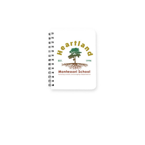 Heartland Notebook, a White Spiral Notebook