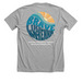Small Logo Front, Big Logo Back, a Athletic Heather Premium Unisex Tee (back-view)