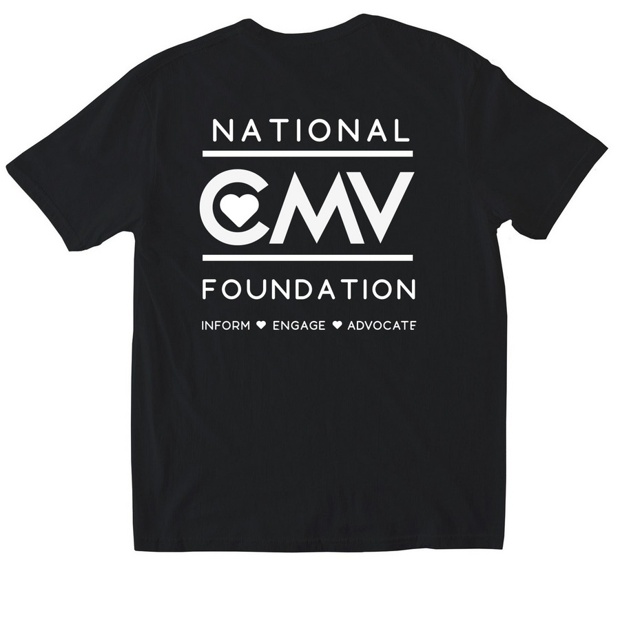 Ask Me about CMV, a Black Softstyle Cotton Tee (back-view)