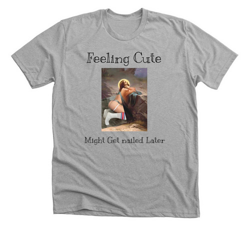 Stand up Stand Out, a Athletic Heather Premium Unisex Tee