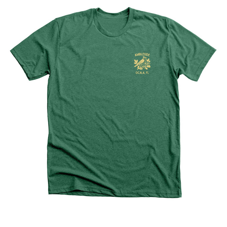 Nature Study, a Heather Grass Green Premium Unisex Tee