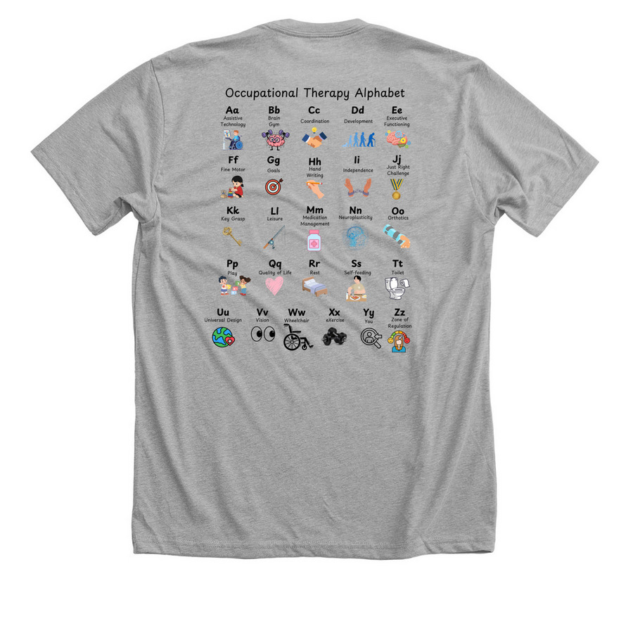 Grow Your Own Way, a Athletic Heather Premium Unisex Tee (back-view)