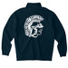 BB Varsity Tennis Quarter-Zip, a Classic Navy Midweight Quarter Zip Pullover (back-view)