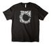 Big "C", a Black Unisex Heavyweight Tee