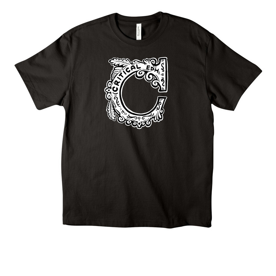 Big "C", a Black Unisex Heavyweight Tee