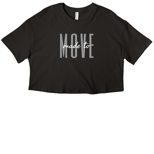 Made to MOVE, a Black Women?s Cropped Cotton Tee