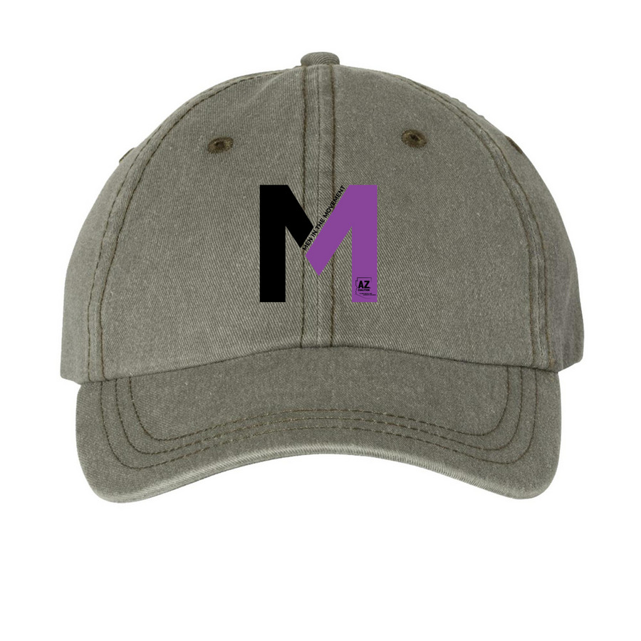 Men in the Movement Collection, a Olive Printed Pigment Dye Baseball Cap