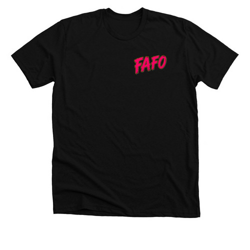 MVAS FAFO&nbsp;, a Solid Black Blend Premium Unisex Tee