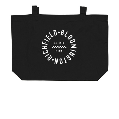 totes, a Black Large Organic Cotton Tote Bag