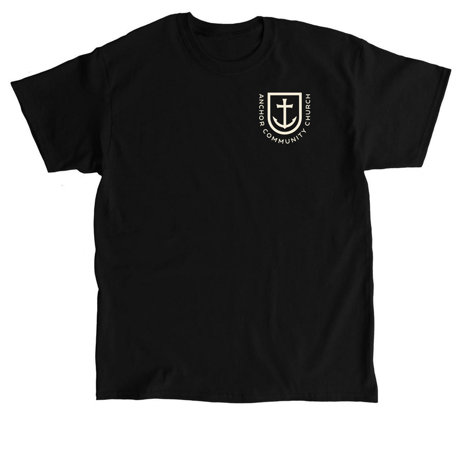 "Abide, Embark" Cream Logo, a Black Classic Unisex Tee