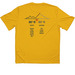 Crew 712-7C 2026 Performance Trek Shirt, a Gold Classic Performance Tee (back-view)
