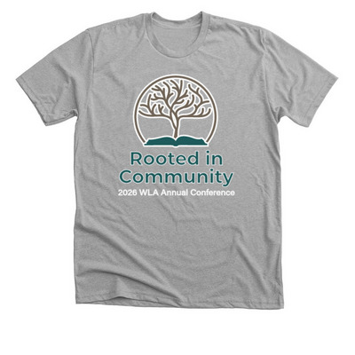 WLA Conference 2026: Rooted in Community, a Athletic Heather Premium Unisex Tee