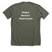 vALS Army Fundraiser, a Heather Military Green Premium Unisex Tee (back-view)