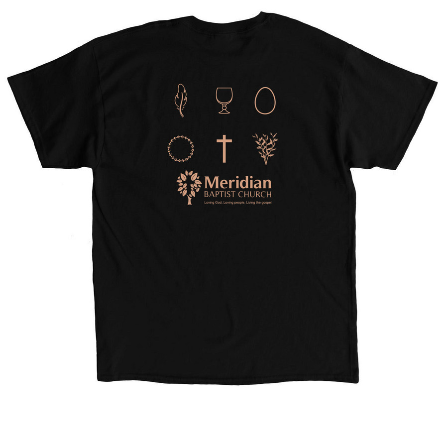 MBC | Golden Standard, a Black Classic Unisex Tee (back-view)