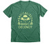 Radicalized by Basic Decency, a Heather Grass Green Premium V-Neck Tee