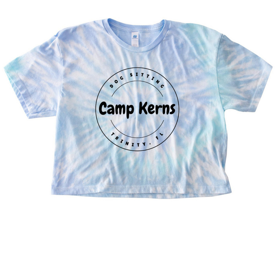 Camp Kerns, a Lagoon Women's Tie Dye Cropped Tee
