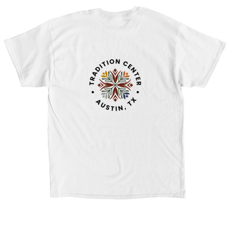 ?????????, a White Classic Unisex Tee (back-view)