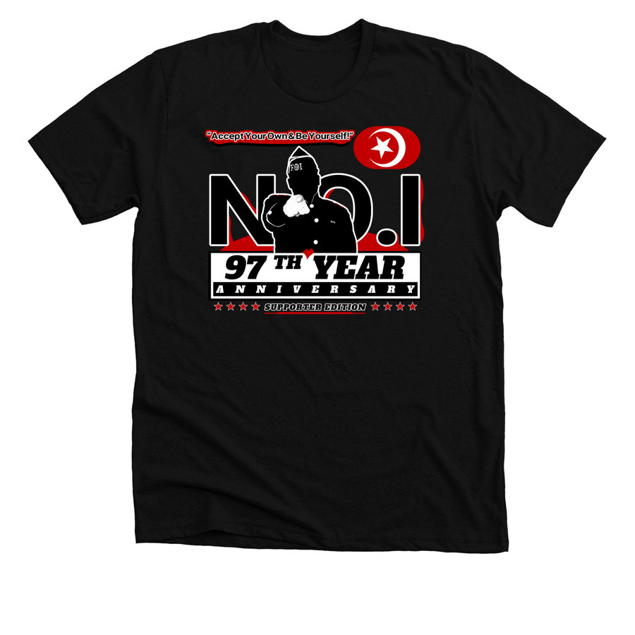 NOI 97th Anniversary Tops, a Solid Black Blend Premium Unisex Tee