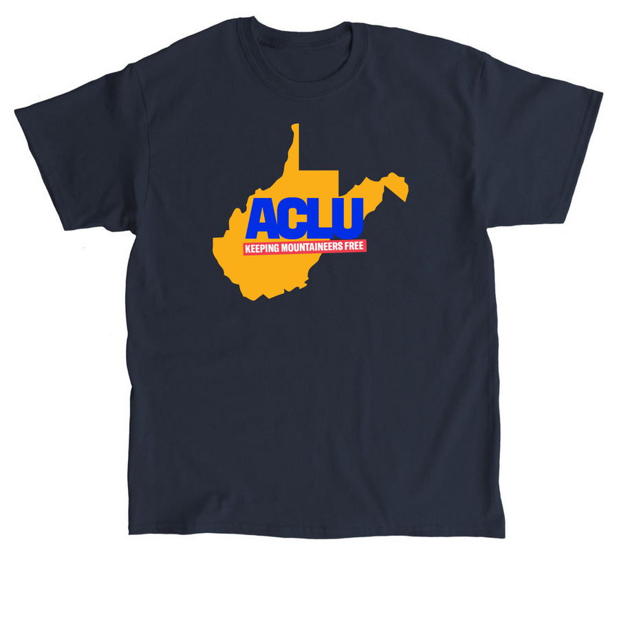 Keeping Mountaineers Free Blue & Gold, a Navy Classic Unisex Tee