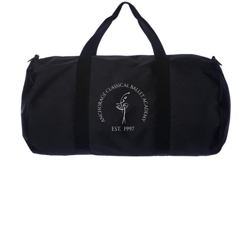 ACBA Duffel Bag - White Logo, a Black Day Tripper Duffel Bag