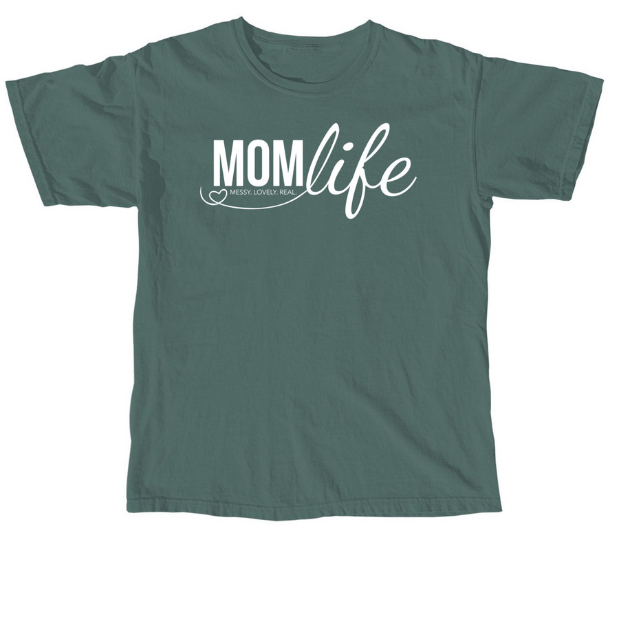MomLife Logo Comfort Colors Tee, a Blue Spruce Comfort Colors Unisex Tee
