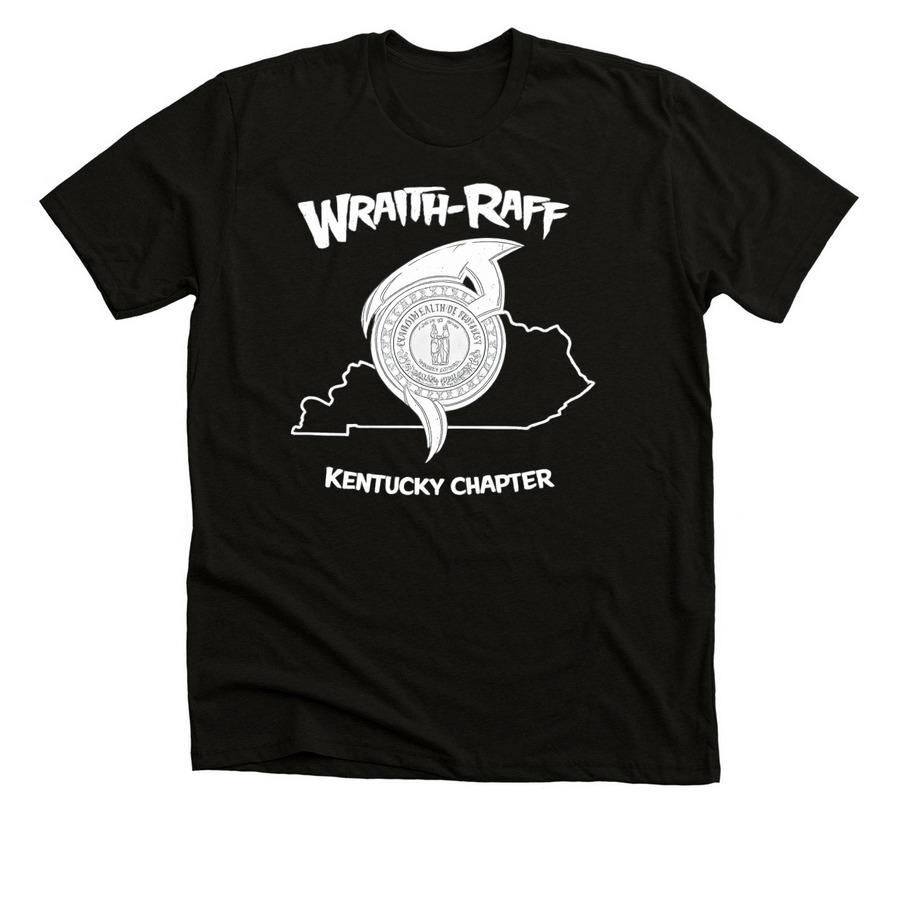 Wraith Raff / Kentucky Chapter, a Solid Black Blend Premium Unisex Tee