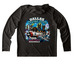 Dallas Diving Dogs 2026 Regionals, a Black UV Performance Long Sleeve Hoodie (back-view)