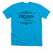 Disney's Frozen - Filigree - Black Font, a Neon Blue Premium Unisex Tee