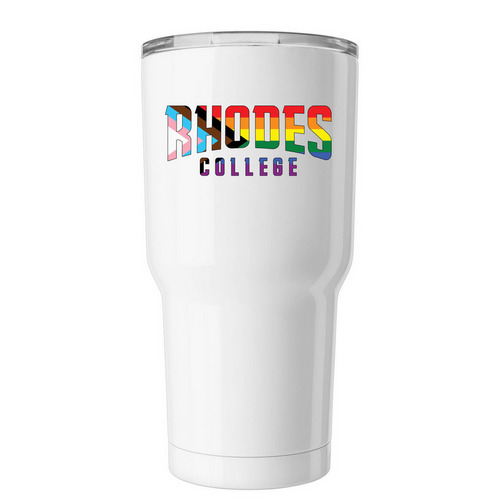 Rhodes pride tumblers, a White Insulated Tumbler
