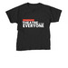 Theatre is for Everyone - White Letters, a Black Youth Unisex Tee