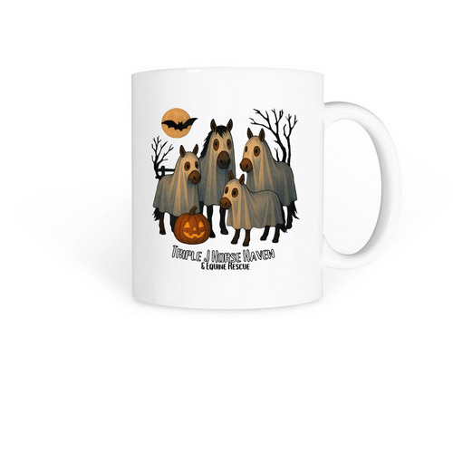 Haven Herd Halloween, a White Coffee Mug