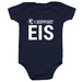 I SUPPORT EIS onesie, a Navy Infant Onesie