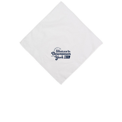 Meet Me in Downtown York, a White Cotton Bandana