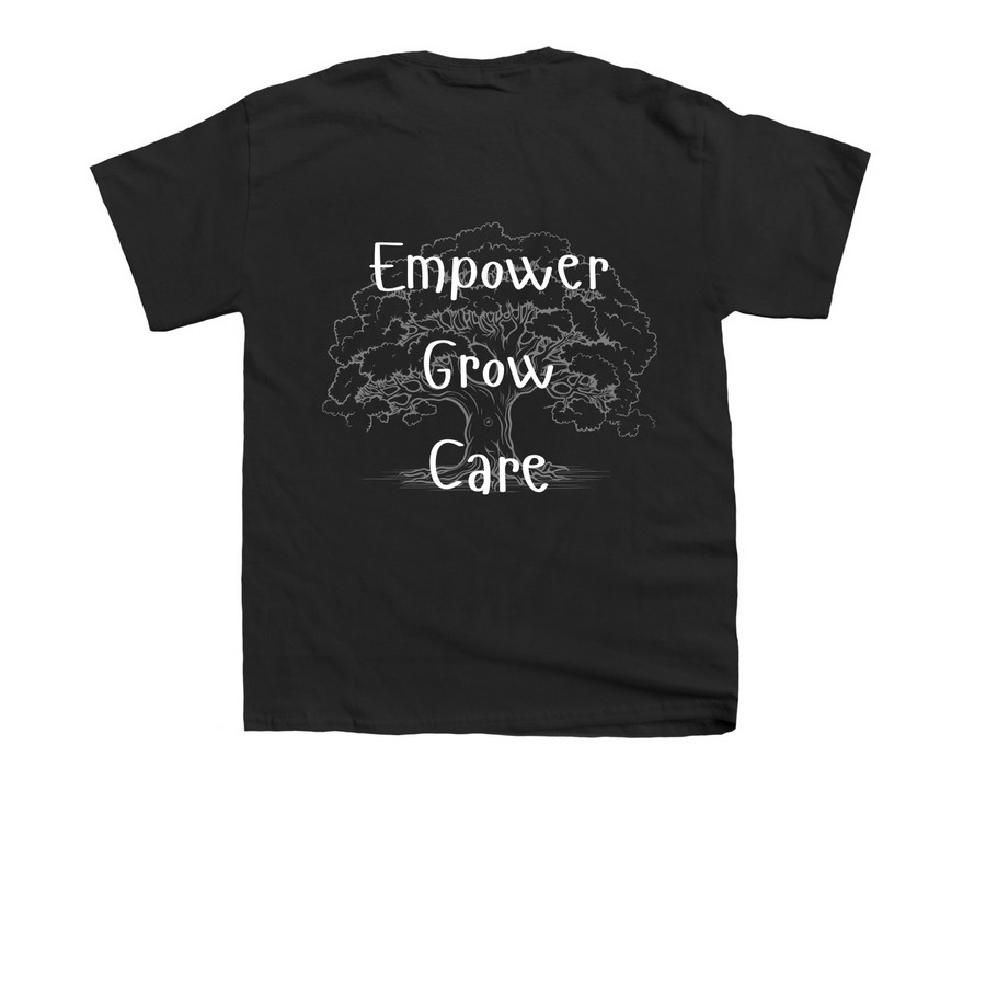LCS EGC, a Black Youth Unisex Tee (back-view)