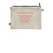 Pepper Pouch, a Natural 9"x7" Hemp Blend Pouch (back-view)