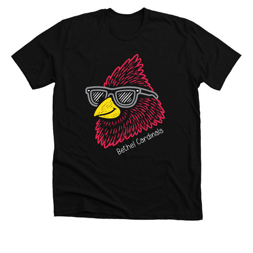 26/27 Bethel Cardinals, a Solid Black Blend Premium Unisex Tee