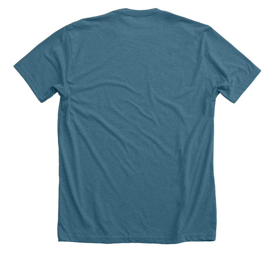 Grow Together - Give to Grow 2026, a Heather Deep Teal Premium Unisex Tee (back-view)
