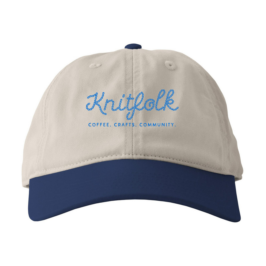 Knitfolk Hats, a Oyster/ Pacific Printed Eco Baseball Cap