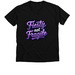Fiesty Not Fragile, a Solid Black Blend Premium V-Neck Tee