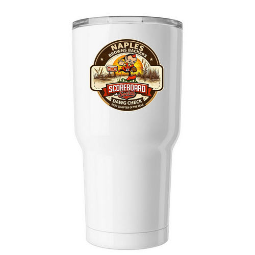 Happy Elf Tumbler, a White Insulated Tumbler