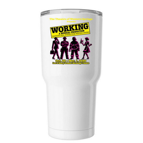 Working Insulated Tumbler, a White Insulated Tumbler