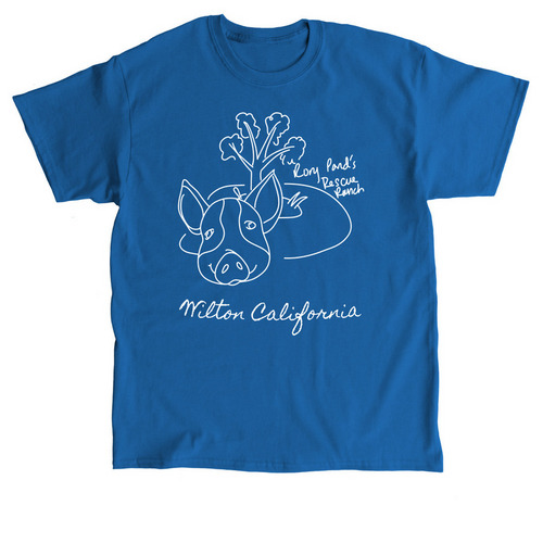 Rory Pond Rescue Ranch Line Drawing Shirt, a Royal Classic Unisex Tee