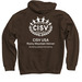 CISV RMD Sweatshirt, a Dark Chocolate Pullover Hoodie (back-view)