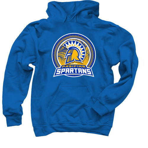 Support the Pasifika Spartans!, a Royal Blue Pullover Hoodie