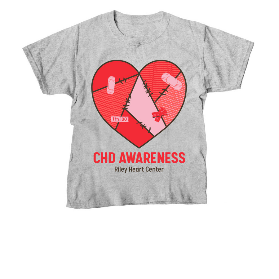 CHD Awareness, a Sport Grey Youth Unisex Tee
