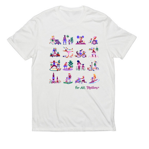 MomForward Movement, a Bright White Allmade Eco Triblend Unisex Tee