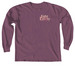 Psalm 16:11 Window on Back, a Berry Comfort Colors Long Sleeve Tee