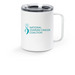 Teal Essentials: Travel Mug, a White Stainless Steel Travel Mug