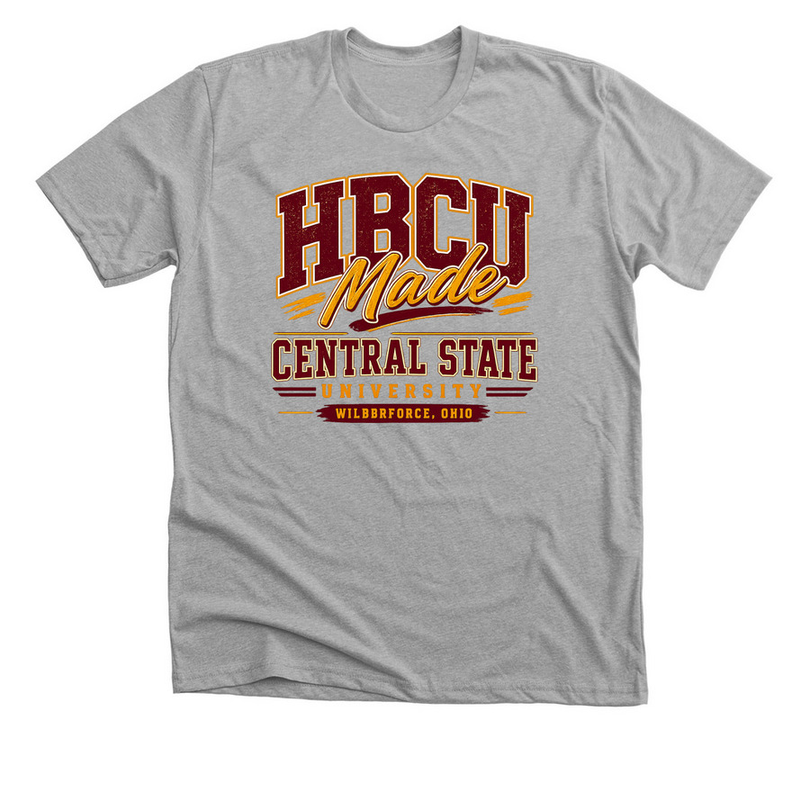 HBCU MADE, a Athletic Heather Premium Unisex Tee