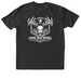 Oak & Wing Euro Whitetail, a Vintage Black Triblend Unisex Tee (back-view)